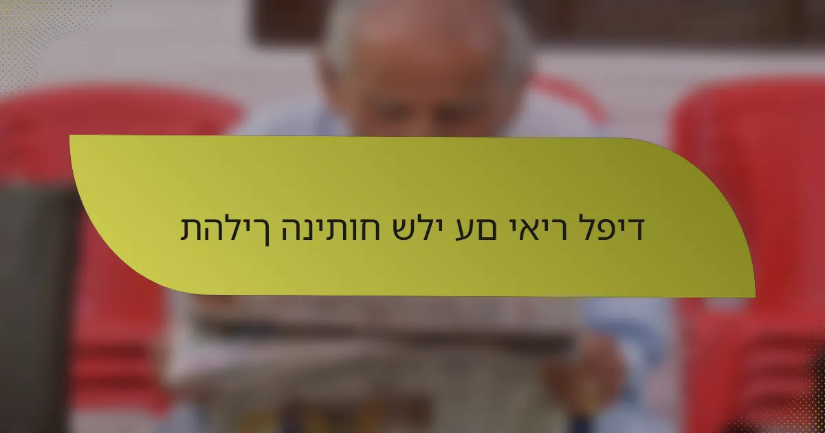 תהליך הניתוח שלי עם יאיר לפיד